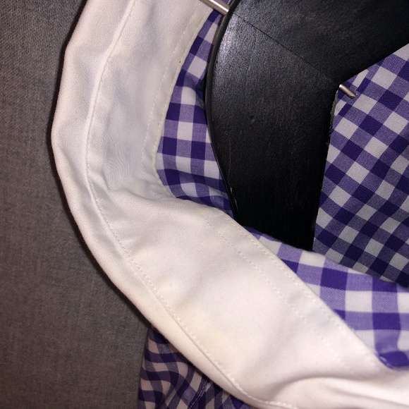 Ralph Lauren Contrast Collar Shirt, Gingham 16.5 - Picture 6 of 6